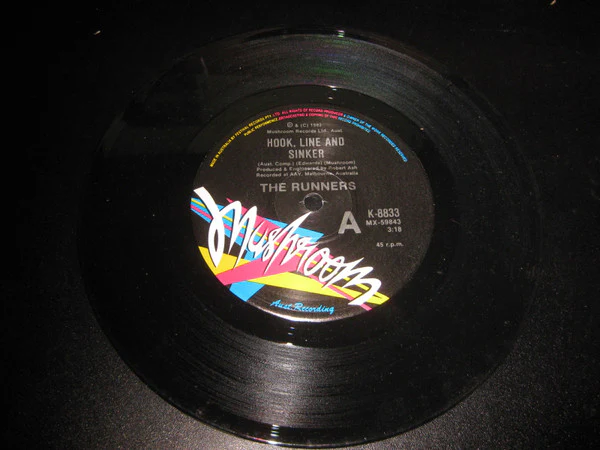 Runners – Hook Line and Sinker (E/VG+) – 7", AU 1982 - Image 3
