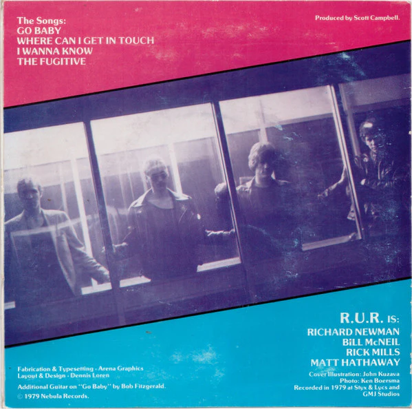 R.U.R. – R.U.R. (VG+/VG) – 7", US 1979 - Image 2