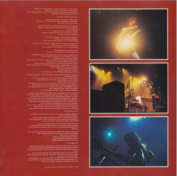 Rush – Exit...Stage Left (VG/VG) – 2xLP, UK 1981 - Image 2