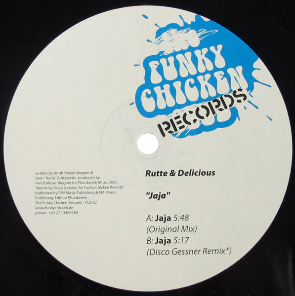 Rutte, DJ Delicious – Jaja (VG/Generic) – 12", DE 2005