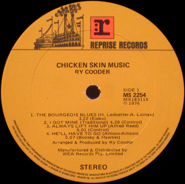 Ry Cooder – Chicken Skin Music (E/VG+) – LP, AU 1976 - Image 3