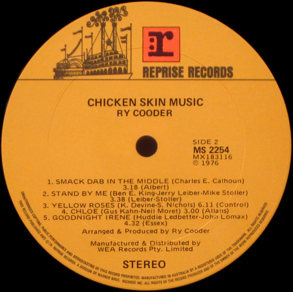 Ry Cooder – Chicken Skin Music (E/VG+) – LP, AU 1976 - Image 4