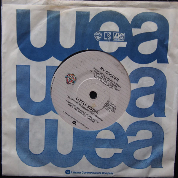 Ry Cooder – Little Sister (E/Generic) – 7", AU 1979 - Image 3