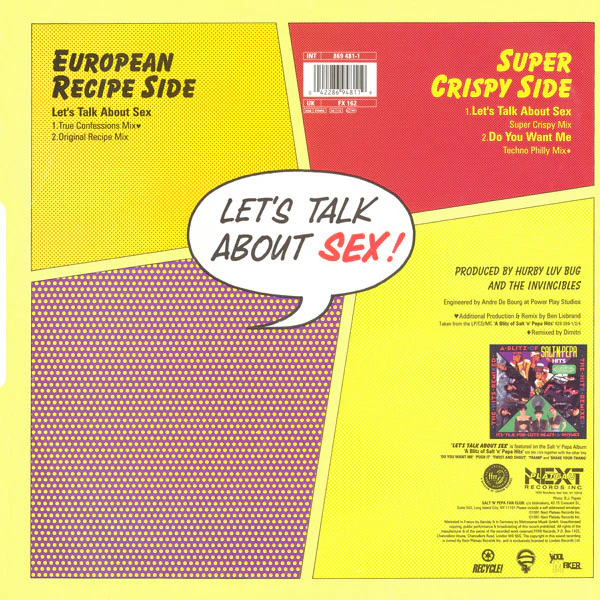 Salt 'N' Pepa – Let's Talk About Sex! (VG/VG+) – 12", UK 1991 - Image 2