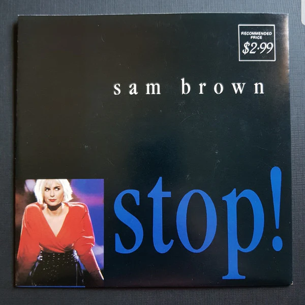 Sam Brown – Stop! (VG/VG+) – 7", AU 1988