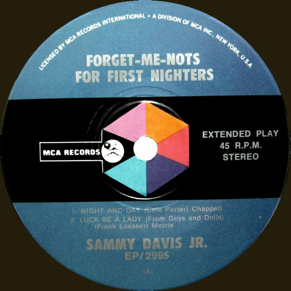 Sammy Davis Jr. – Sings Forget-Me-Nots For First Nighters (VG/VG) – 7", AU 1970 - Image 3