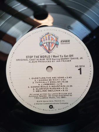Sammy Davis Jr. – Stop The World I Want To Get Off (VG+/VG+) – LP, US 1978 - Image 3