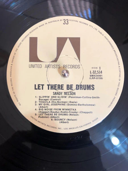 Sandy Nelson – Let There Be Drums (VG+/VG+) – LP, AU - Image 3