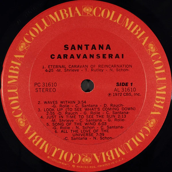 Santana – Caravanserai (VG+/VG+) – LP, US - Image 3