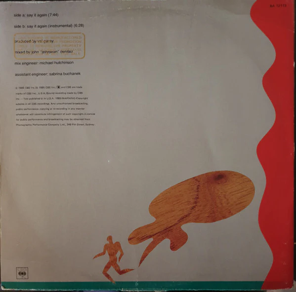 Santana – Say It Again (E/E) – 12", AU 1985 - Image 2