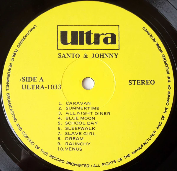 Santo & Johnny – Santo & Johnny (VG+/VG+) – LP, US - Image 3