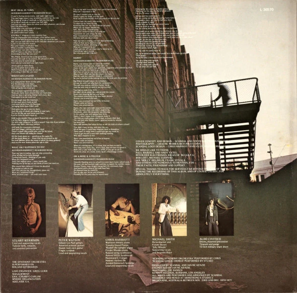Scandal – Scandal (NM/VG+) – LP, AU 1978 - Image 4