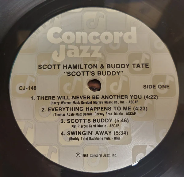 Scott Hamilton, Buddy Tate – Scott's Buddy (E/VG+) – LP, US 1981 - Image 3