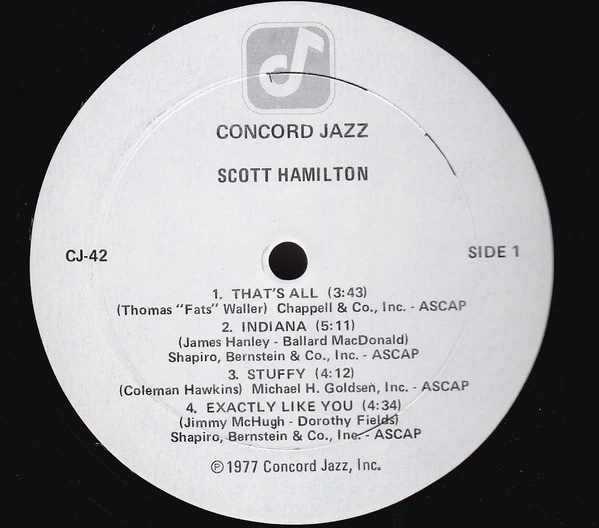 Scott Hamilton – Scott Hamilton Is A Good Wind Who Is Blowing Us No Ill (E/E) – LP, US 1977 - Image 3