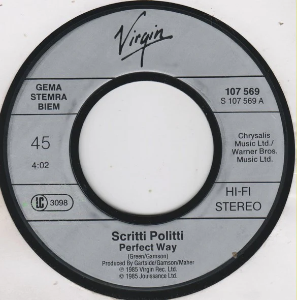 Scritti Politti – Perfect Way (VG+/VG) – 7", EU 1985 - Image 3