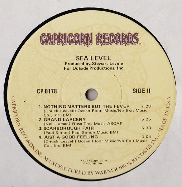 Sea Level – Sea Level (VG+/VG+) – LP, US 1977 - Image 6