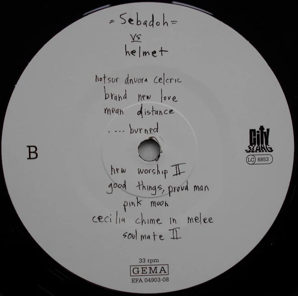 Sebadoh – Rocking The Forest / Sebadoh Vs. Helmet (VG/VG+) – LP, DE 1992 - Image 4