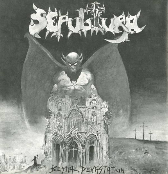 Sepultura – Morbid Visions / Bestial Devastation (VG/E) – LP, EU 1991 - Image 5