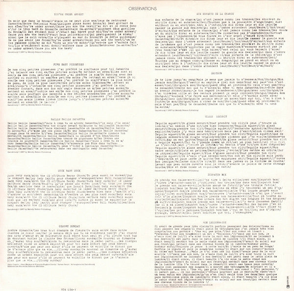 Serge Gainsbourg – You're Under Arrest (VG+/VG+) – LP, FR 1987 - Image 6