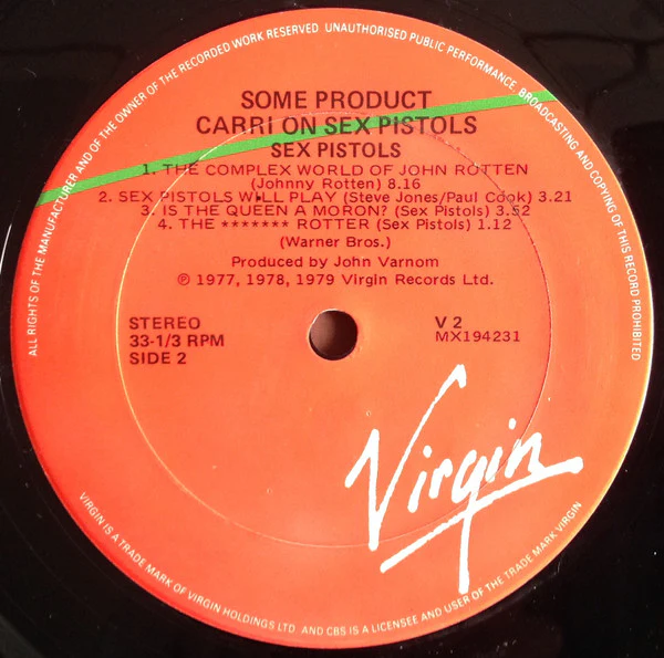 Sex Pistols – Some Product - Carri On Sex Pistols (VG+/VG+) – LP, AU 1980 - Image 4