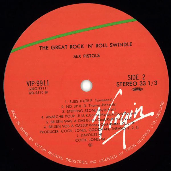 Sex Pistols – The Great Rock 'N' Roll Swindle (VG+/VG+) – 2xLP, JP 1981, With OBI - Image 6