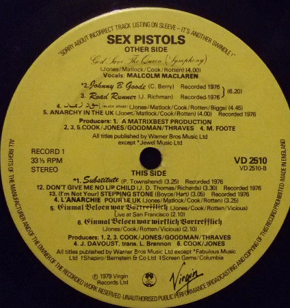 Sex Pistols – The Great Rock 'N' Roll Swindle (VG/VG) – 2xLP, UK 1979 - Image 6