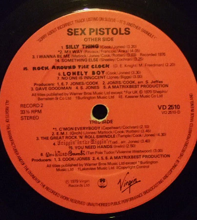 Sex Pistols – The Great Rock 'N' Roll Swindle (VG/VG) – 2xLP, UK 1979 - Image 8
