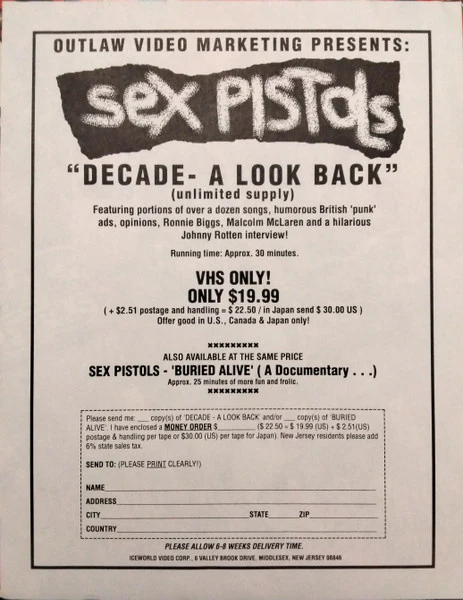 Sex Pistols – We've Cum For Your Children (Wanted: The Goodman Tapes) (VG/VG+) – LP, US 1988 - Image 5