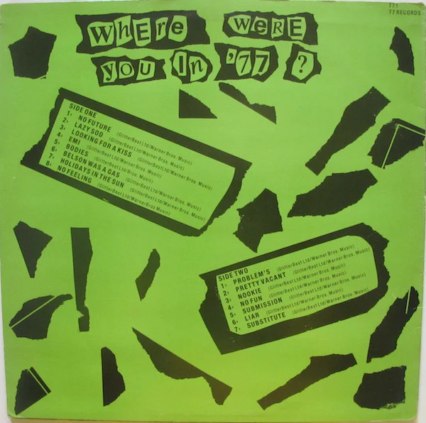 Sex Pistols – Where Were You In '77? (VG/VG) – LP, UK 1985 - Image 2