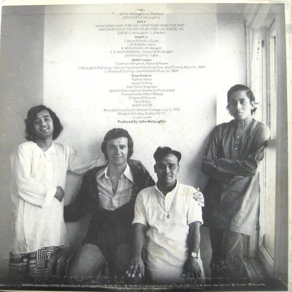 Shakti – Shakti With John McLaughlin (VG+/VG) – LP, US 1976 - Image 2