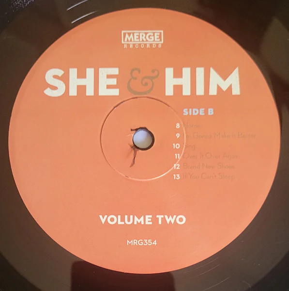 She & Him – Volume Two (VG/VG+) – LP, US 2010 - Image 4