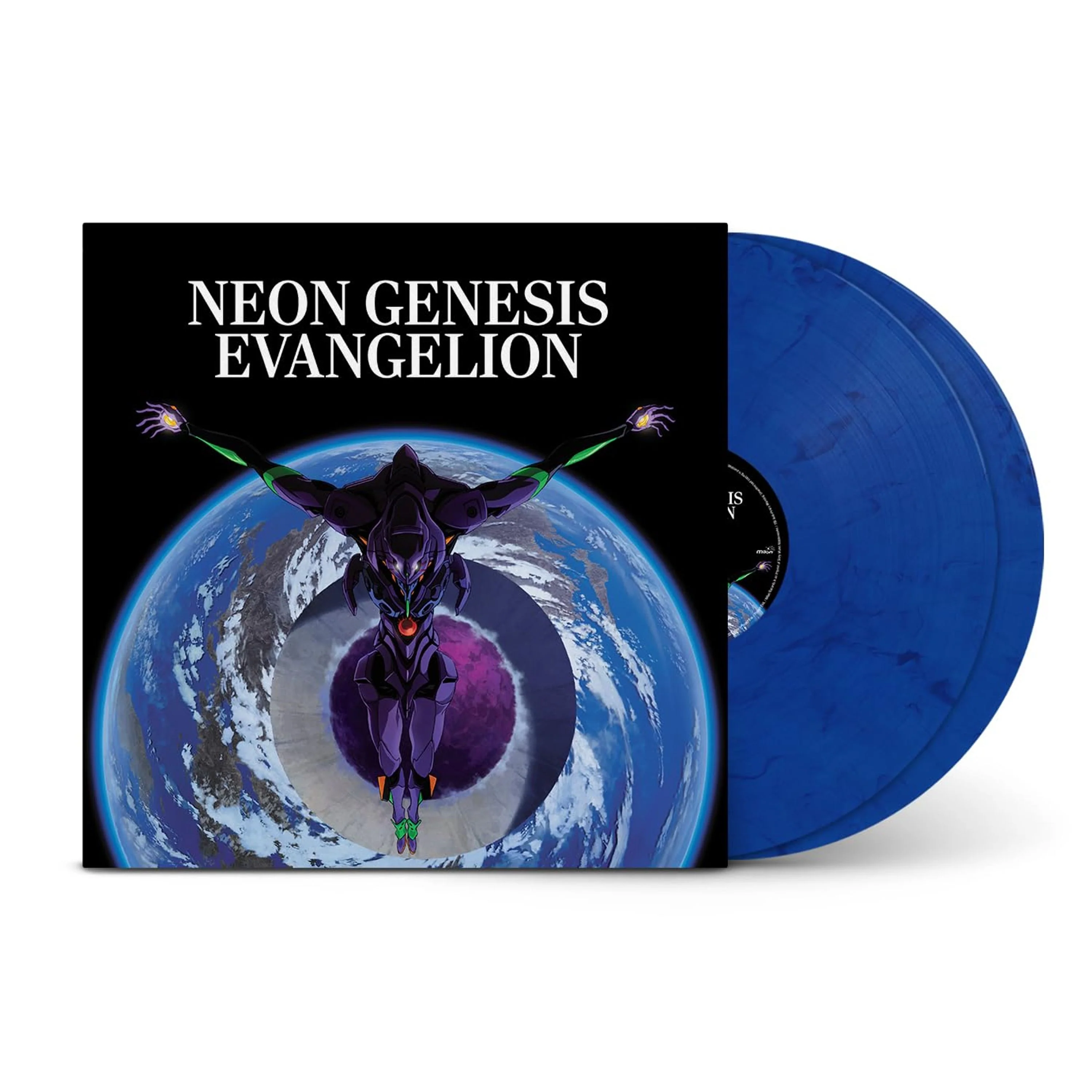 Shiro Sagisu – Neon Genesis Evangelion (2xLP, Blue with Black) - Image 2