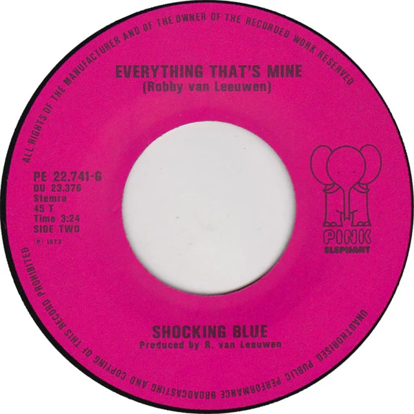 Shocking Blue – Oh Lord (E/VG) – 7", NL 1973 - Image 4