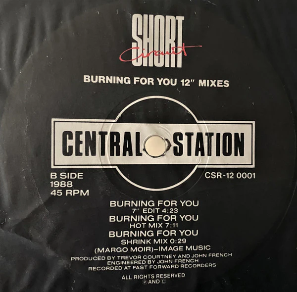 Short Circuit – Burning For You (VG/VG) – 12", AU 1988 - Image 6