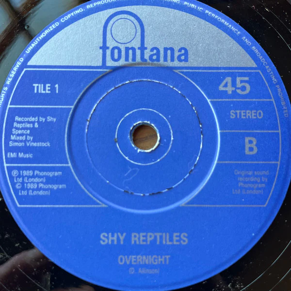 Shy Reptiles – Trailblaze (E/VG+) – 7", UK 1989 - Image 3