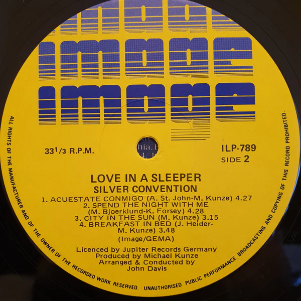 Silver Convention – Love In A Sleeper (VG+/E) – LP, AU 1978 - Image 4