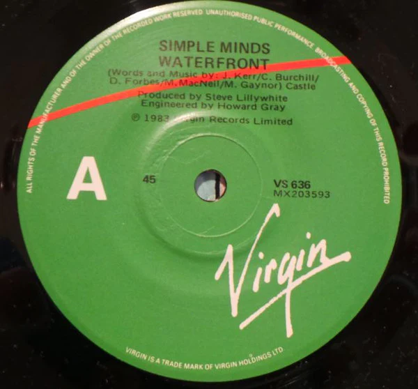 Simple Minds – Waterfront (E/VG+) – 7", AU 1983 - Image 3
