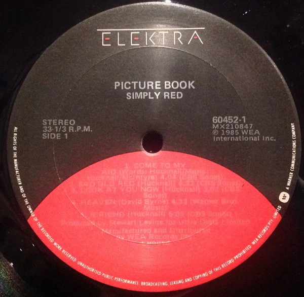 Simply Red – Picture Book (VG/VG+) – LP, AU 1985 - Image 3
