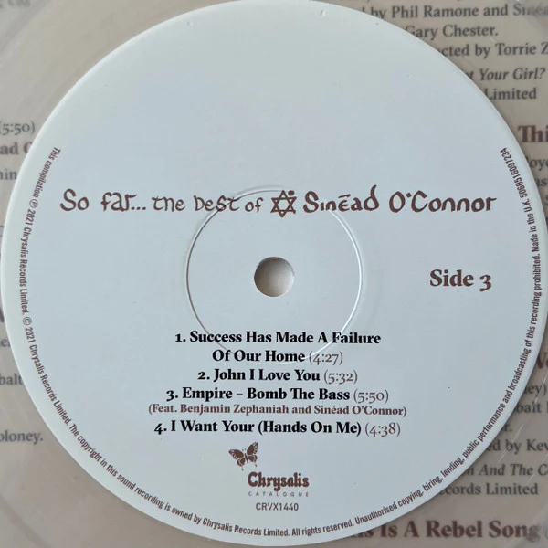 Sinéad O'Connor – So Far…The Best Of Sinéad O'Connor (E/E) – 2xLP, EU 2021 - Image 5