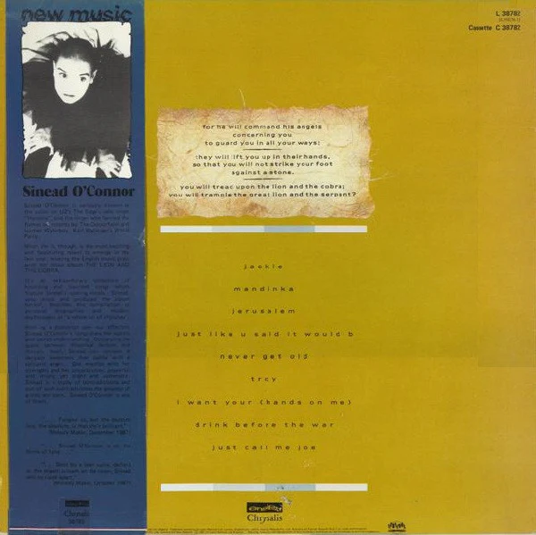Sinéad O'Connor – The Lion And The Cobra (VG/VG) – LP, AU 1988 - Image 2