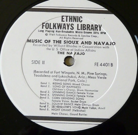 Sioux, Navajo – Music Of The Sioux And The Navajo (VG/VG+) – LP, US 1966 - Image 3