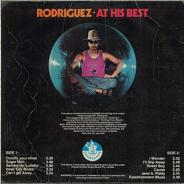 Sixto Rodriguez – At His Best (VG/VG) – LP, AU 1977 - Image 2