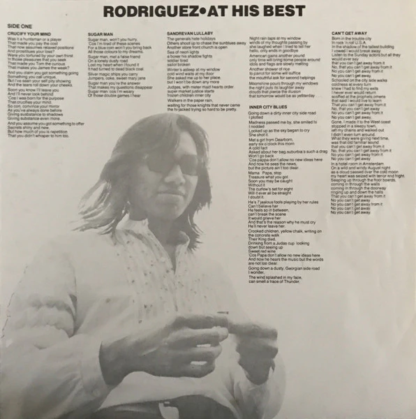 Sixto Rodriguez – At His Best (VG/VG) – LP, AU 1977 - Image 6