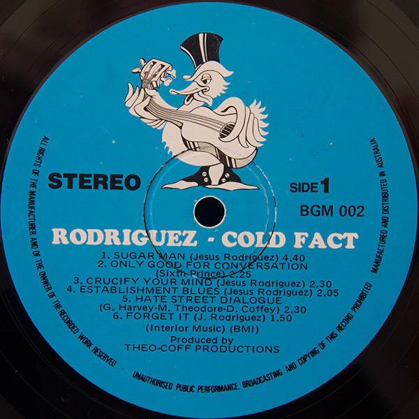 Sixto Rodriguez – Cold Fact (VG+/VG+) – LP, AU 1978 - Image 3