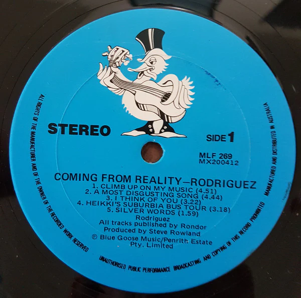 Sixto Rodriguez – Coming From Reality (VG/VG) – LP, AU 1979 - Image 2