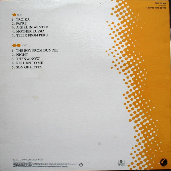 Sky – Cadmium (VG+/VG+) – LP, AU 1984 - Image 2