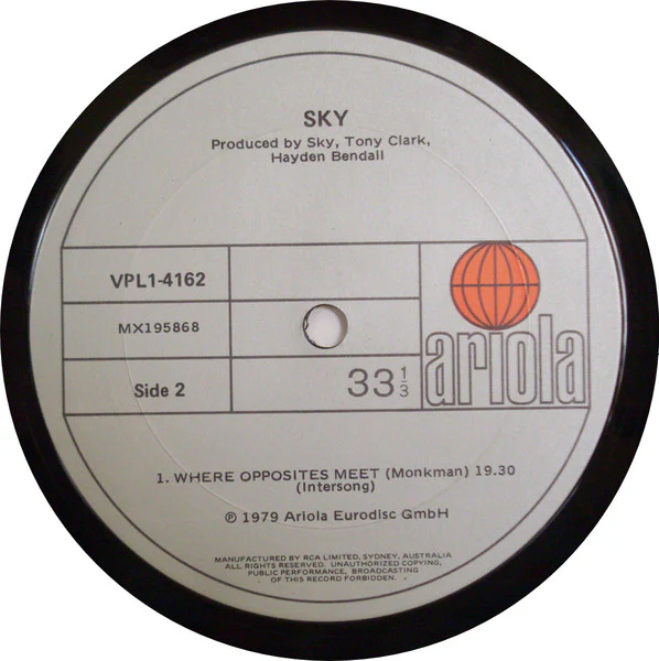 Sky – Sky (E/VG+) – LP, AU 1979 - Image 4