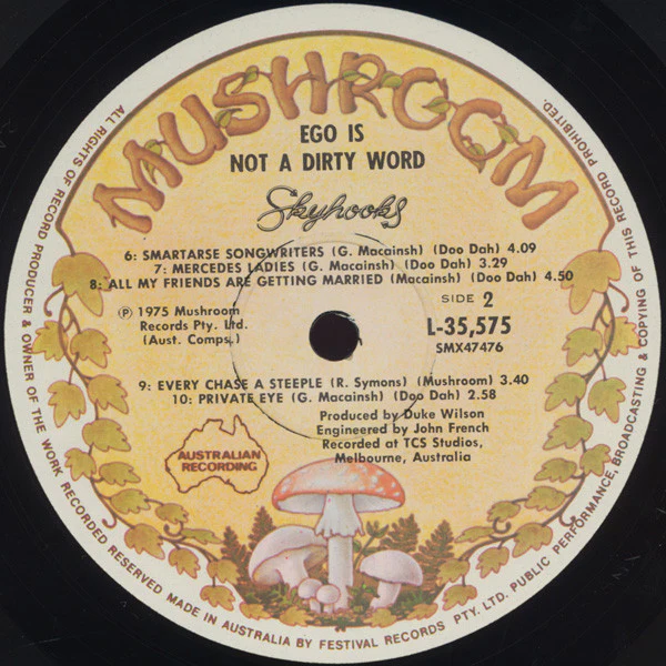 Skyhooks – Ego Is Not A Dirty Word (VG/VG) – LP, AU 1975 - Image 6