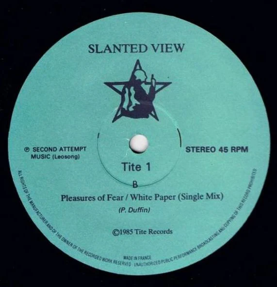 Slanted View – White Paper (VG+/VG+) – 12", FR 1985 - Image 2