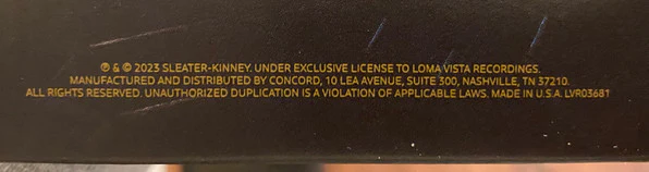 Sleater-Kinney – Little Rope (E/E) – LP, US 2024 - Image 7